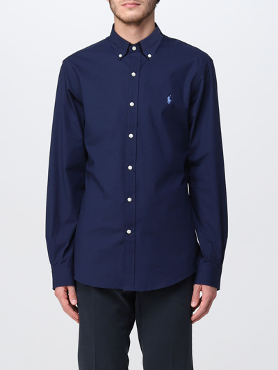 Shop Polo Ralph Lauren Shirt  Men Color Blue