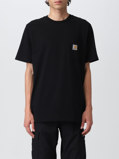 Shop Carhartt T-shirt  Wip Men Color Black
