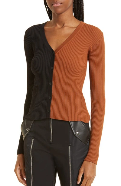 Shop Staud Cargo Colorblock Sweater In Tan/ Black