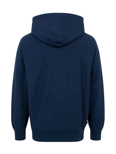 Supreme Swarovski Box Logo Hoodie In Blue