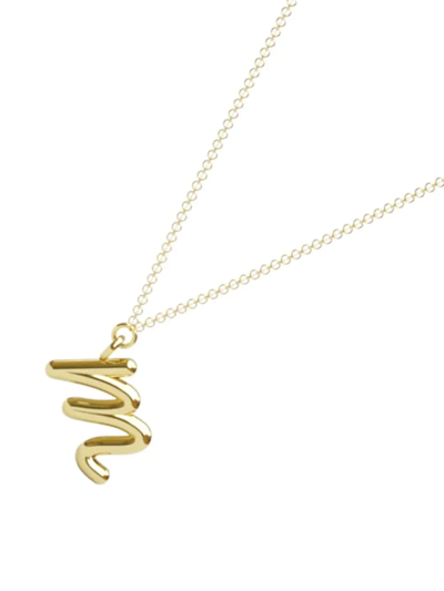 Shop The Alkemistry 18kt Yellow Gold Love Letter M Necklace