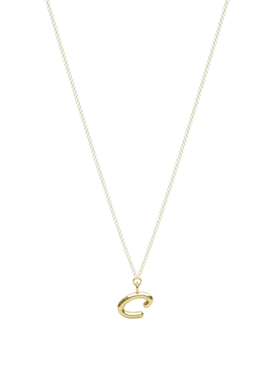 Shop The Alkemistry 18kt Yellow Gold Love Letter C Necklace
