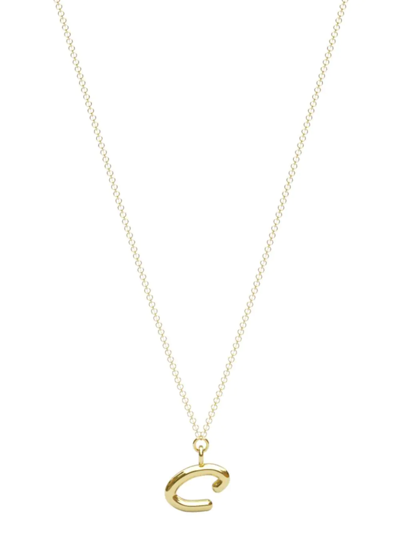 Shop The Alkemistry 18kt Yellow Gold Love Letter C Necklace