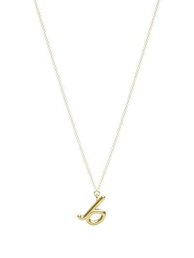 Shop The Alkemistry 18kt Yellow Gold Love Letter B Necklace