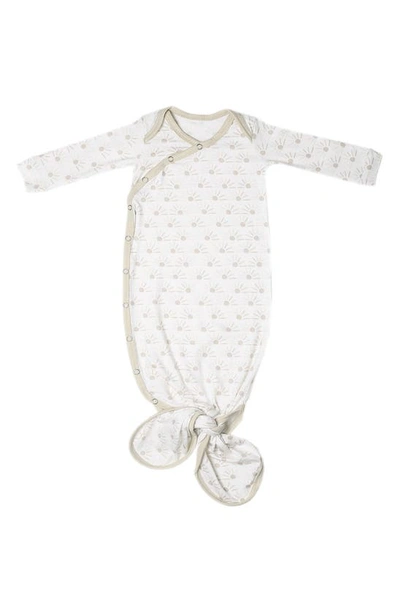 Shop Copper Pearl Newborn Knotted Gown In Shine
