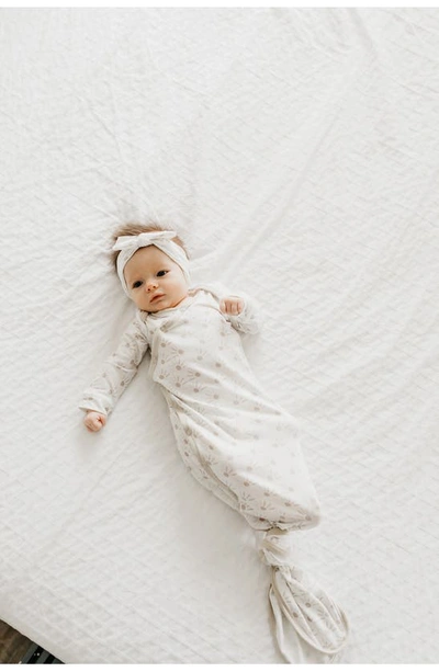 Shop Copper Pearl Newborn Knotted Gown In Shine