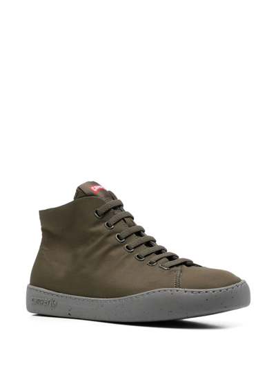 Camper Peu Touring High-top Sneakers In Green