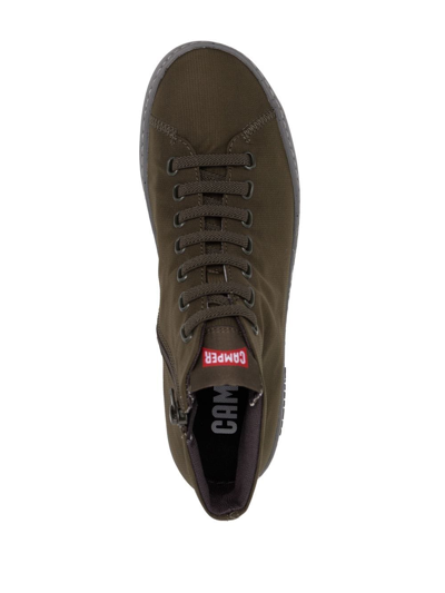 Camper Peu Touring High-top Sneakers In Green