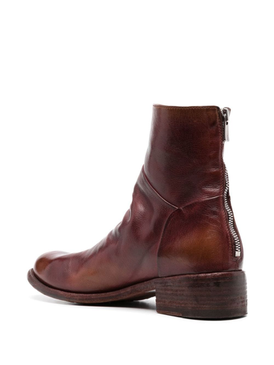 Officine Creative Lison Ankle Boots In Brown