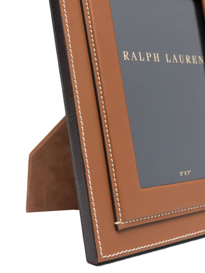 Polo Ralph Lauren Brennan Leather Photo Frame (13cm X 18cm) In Brown