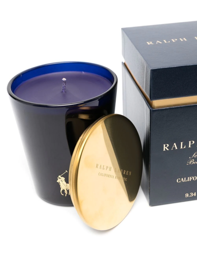 Shop Ralph Lauren California Romantic Single-wick Candle In Blau
