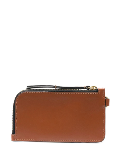 Shop Isabel Marant Zip-fastening Leather Wallet In Brown