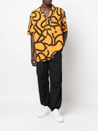 Marcelo Burlon County Of Milan Drawstring-fastening Waistband Trousers In 1001 Black White