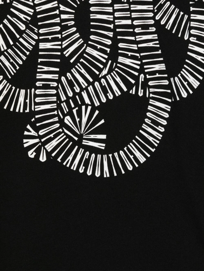 Shop Marcelo Burlon County Of Milan Logo-print Cotton Hoodie In Schwarz