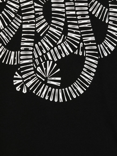 Marcelo Burlon County Of Milan Logo-print Cotton Hoodie In Schwarz