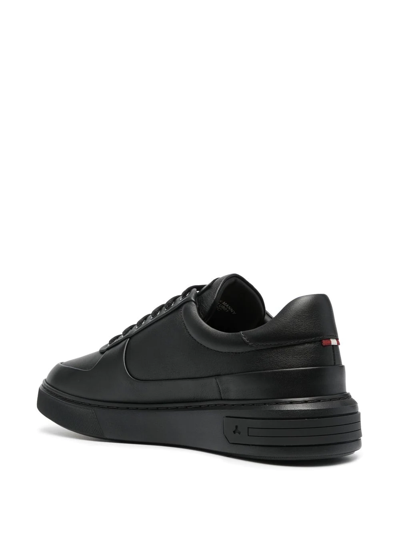 Shop Bally Manny Leather Low-top Sneakers In Schwarz