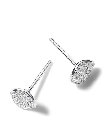 Shop Ippolita Stardust Mini Flower Disc Stud Earrings In Silber