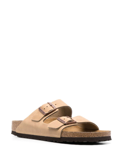 Birkenstock Arizona Soft Slide Sandal In Neutrals