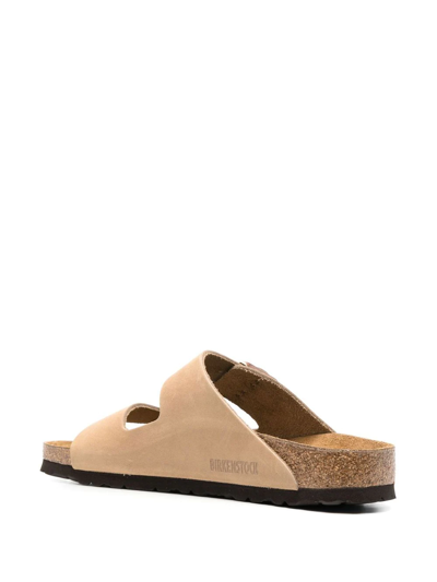 Birkenstock Arizona Soft Slide Sandal In Neutrals
