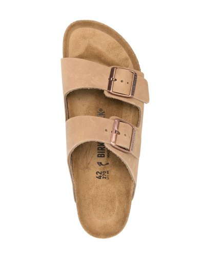 Birkenstock Arizona Soft Slide Sandal In Neutrals