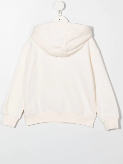Fay Logo Tartan Print Hoodie In Nude