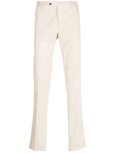 Pt Torino Straight-leg Chino Trousers In Nude