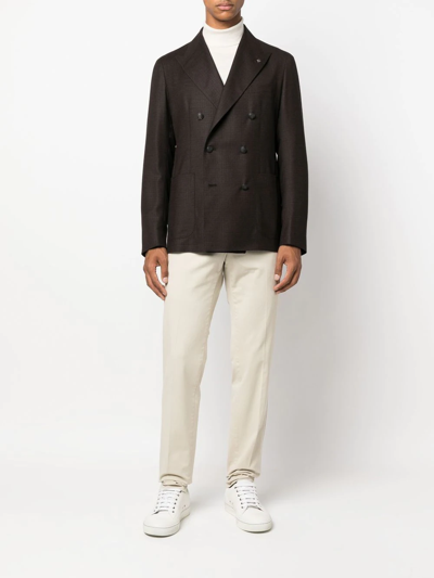 Pt Torino Straight-leg Chino Trousers In Nude