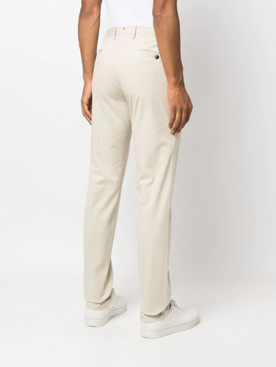 Pt Torino Straight-leg Chino Trousers In Nude