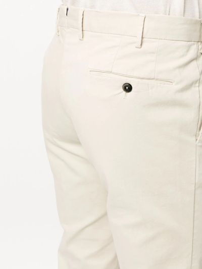 Pt Torino Straight-leg Chino Trousers In Nude