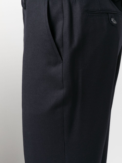 Shop Etro Straight-leg Tailored Trousers In Blau
