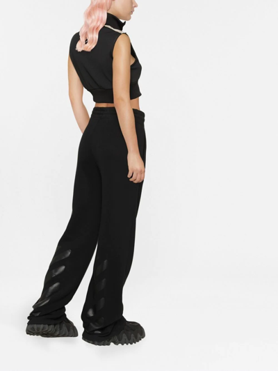 Palm Angels Logo-print Cropped Gilet In Black