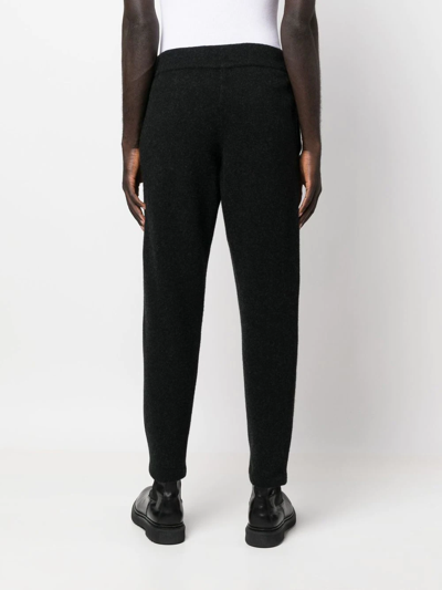 Shop Roberto Collina Drawstring Wool-cashmere Trousers In Schwarz