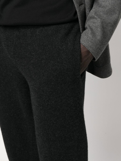 Shop Roberto Collina Drawstring Wool-cashmere Trousers In Schwarz