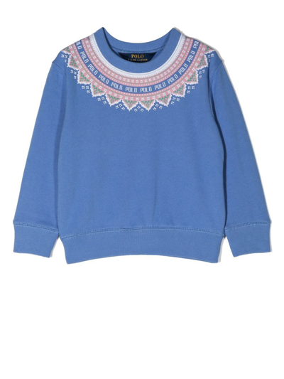 Shop Ralph Lauren Intarsia-knit Jumper In Blau