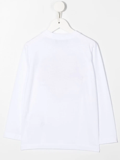 Shop Dsquared2 Embroidered Patch-detail T-shirt In Weiss