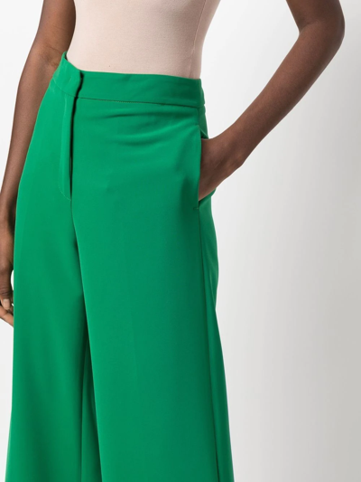 Shop Blanca Vita Primula Wide-leg Trousers In Grün