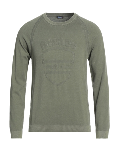 Shop Blauer Sweaters In Military Green