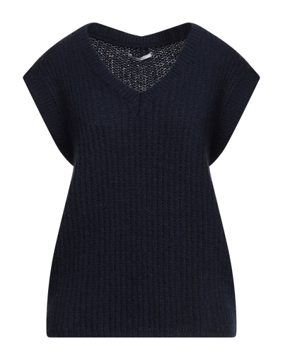 Shop Biancoghiaccio Woman Sweater Midnight Blue Size 2 Acrylic, Polyamide, Viscose, Wool