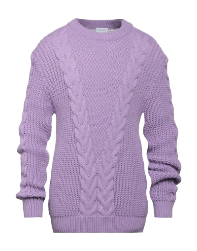Shop Family First Milano Man Sweater Purple Size Xl Wool, Polyamide, Acrylic