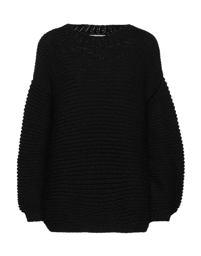Shop Sminfinity Woman Sweater Black Size Xs/s Wool, Silk, Cashmere