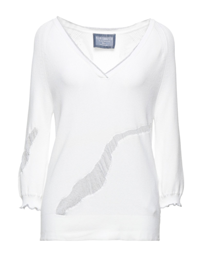 Shop Elisa Cavaletti By Daniela Dallavalle Woman Sweater White Size 10 Polyamide, Viscose, Metallic Fiber
