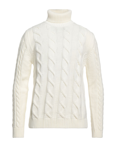 Shop Family First Milano Man Turtleneck Ivory Size L Wool, Polyamide, Acrylic In White