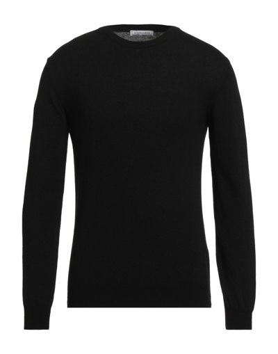Shop Spadalonga Man Sweater Black Size Xl Polyamide, Virgin Wool, Viscose, Cashmere