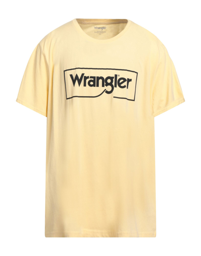 Shop Wrangler Man T-shirt Yellow Size Xl Cotton