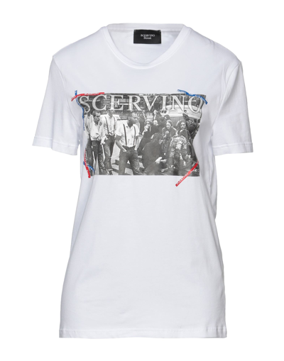 Shop Scervino Woman T-shirt White Size Xl Cotton, Elastane