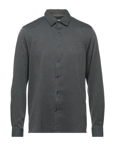 Shop Solid ! Man Shirt Grey Size L Polyester, Viscose, Elastane