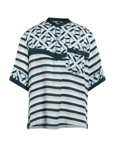 Shop Dolce & Gabbana Man Shirt Blue Size 15 ½ Silk