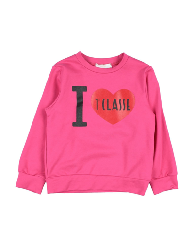 Shop Alviero Martini 1a Classe Toddler Girl Sweatshirt Fuchsia Size 4 Cotton, Elastane In Pink