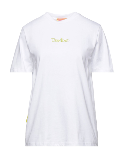 Shop Teen Idol Woman T-shirt White Size L Cotton