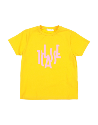 Shop Alviero Martini 1a Classe Toddler T-shirt Yellow Size 4 Cotton, Elastane